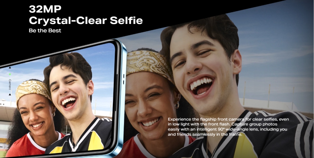 Crystal-clear selfie camera Crystal-clear selfie camera